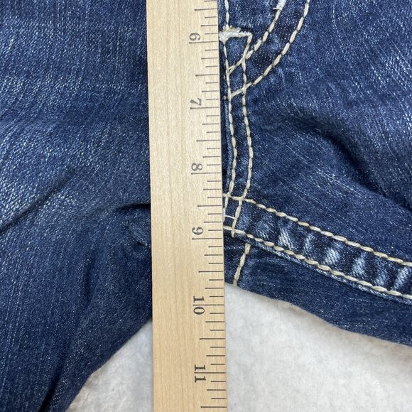 Silver Jeans Womens Size 31 Blue Bootcut Mid Rise Embroidered Denim Jeans 31x30 - Picture 9 of 13